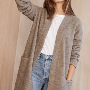 Jenni Kayne Oatmeal Sweater Coat, Size Small